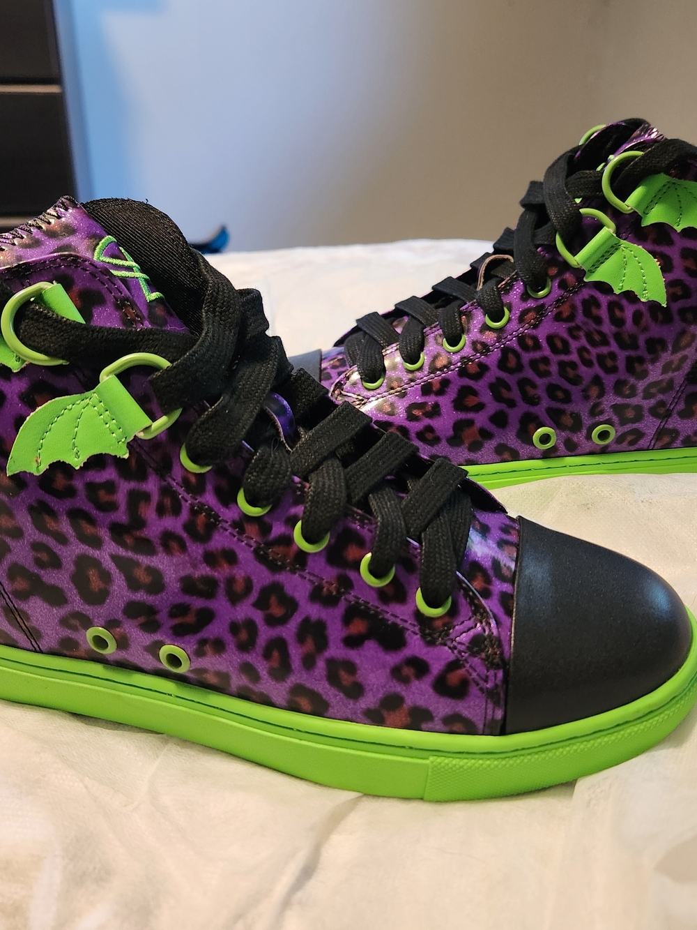 Strange Cvlt Leopard High-top Sneakers